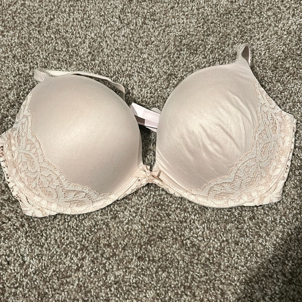 Nude Victoria’s Secret push-up bra with underwire